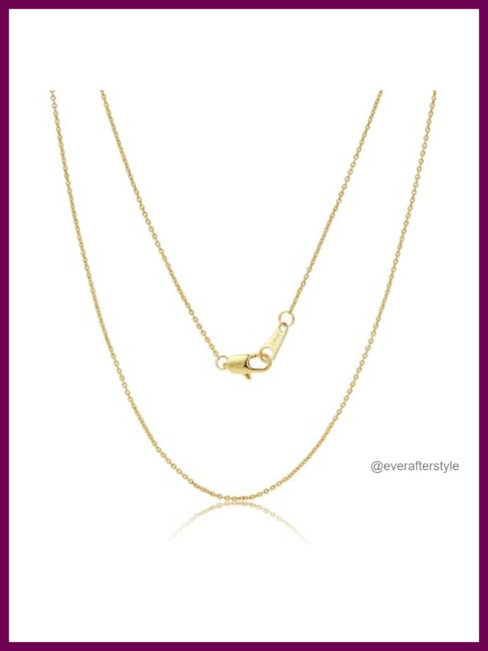 14K Gold Filled Cable Chain Necklace Layering Thin Delicate